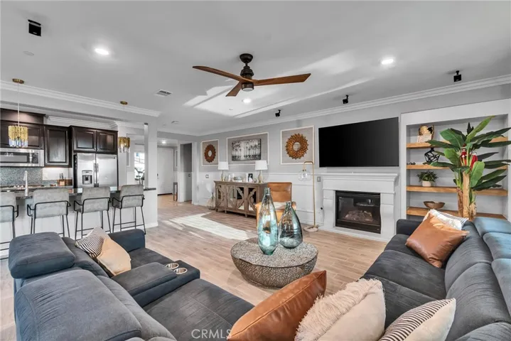 Family room fireplace