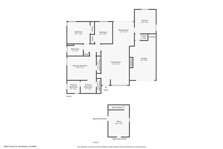 2836 Sunset Terrace, San Mateo, California 94403