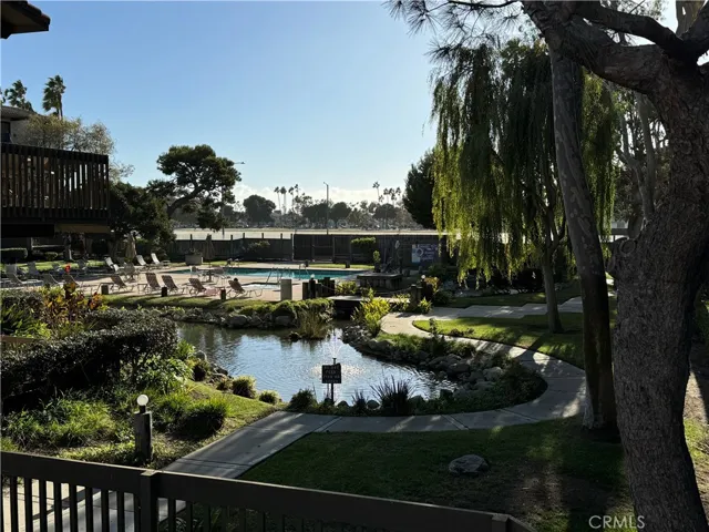 Multiple pools, spas and ponds on property with walking paths