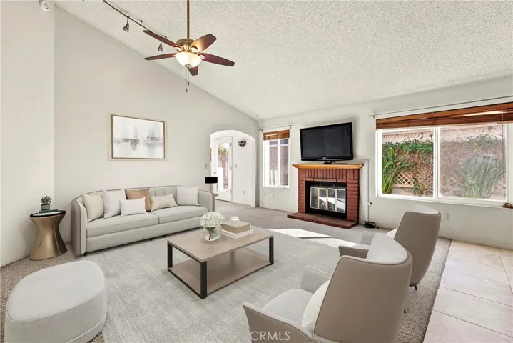Virtually Staged Living Room