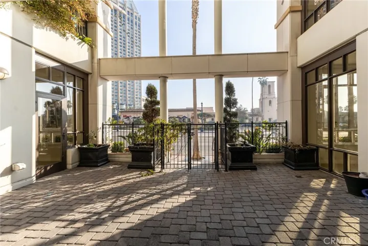 Private, gated patio