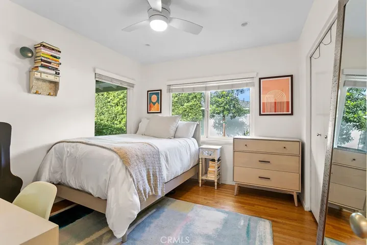 Bedroom #2 has excellent light and faces the back yard.