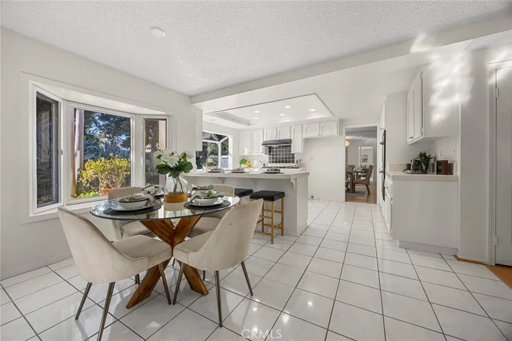 Family Room Kitchen, with Dining and Bar Seating.