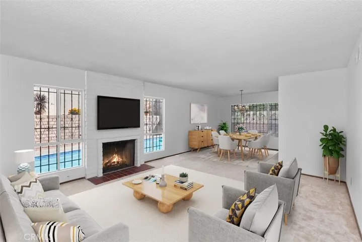 Virtually Staged Living Room
