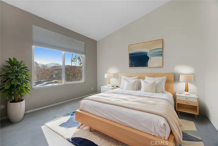 Primary Bedroom, virtually staged.