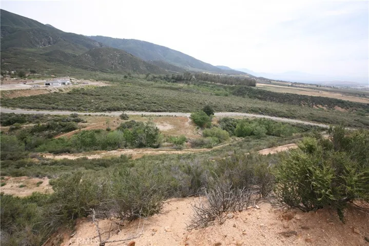 View from the top of lot looking unto property & Deercrest Drive