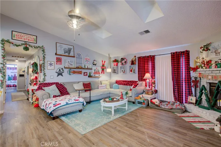 Secondary view of family room.