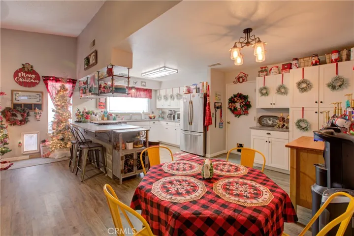 Kitchen/dining/family combo.