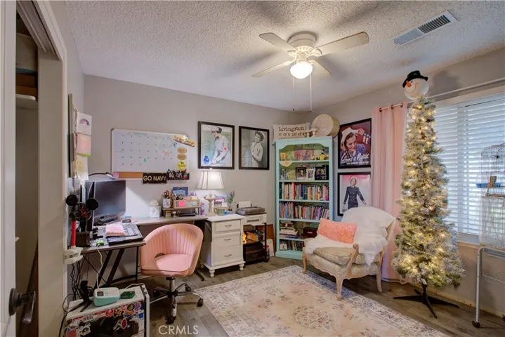 Bedroom used as office.