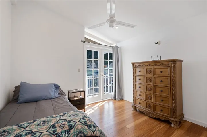 Bedroom one with balcony that overlooks LA lights