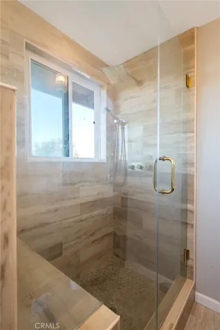Beautifully updated shower