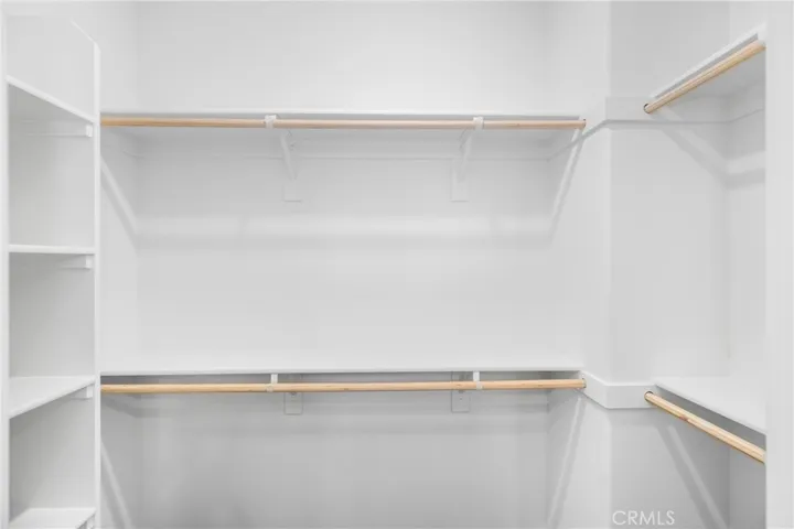 with a spacious walk-in closet