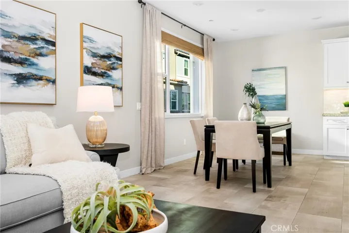 with a flexible dining space