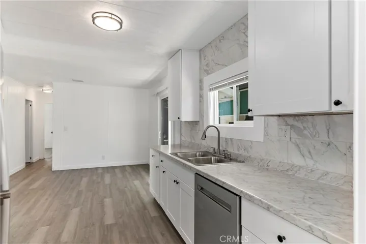 Counter Space with Stainless Steel Sink and Garbage Disposal