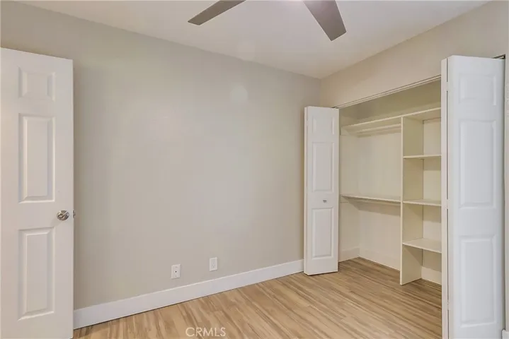 Bedroom has two closets