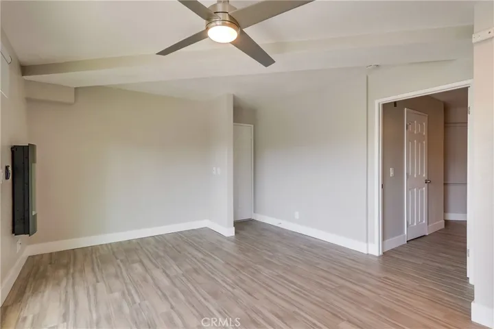 Ceiling fan and wall heater with "fire" feature