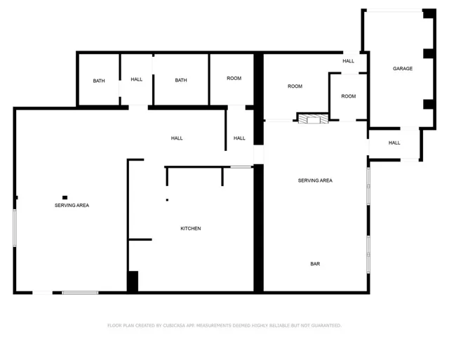 Estimated Restaurant Floor Plan