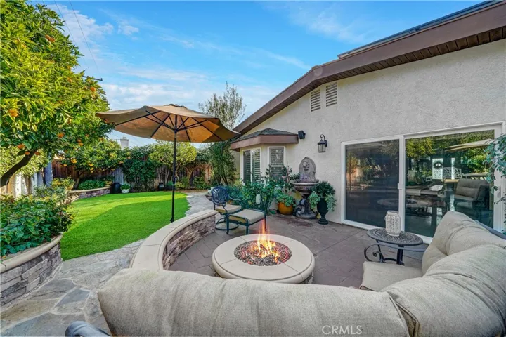 Turf makes for easy maintenance in back yard