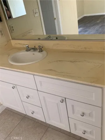 Dressing area / vanity in primary bedroom