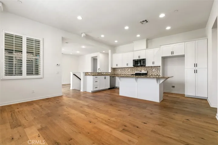Living room, kitchen