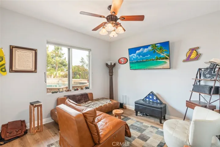 A cozy and inviting relaxation room perfect for unwinding.