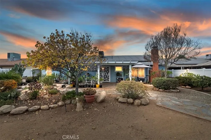 Twilight Backyard