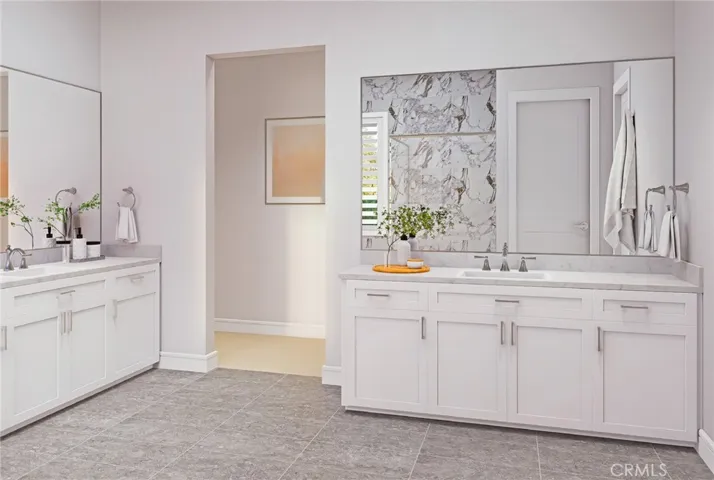 Primary bathroom rendering