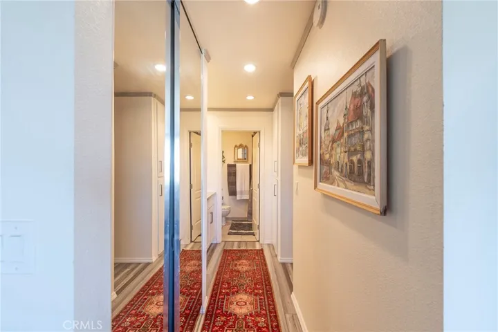 Hallway to the dressing area