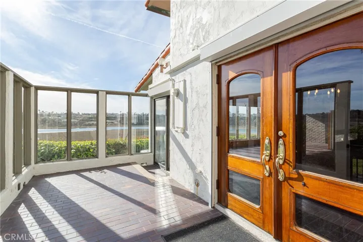 Patio with Back Bay view