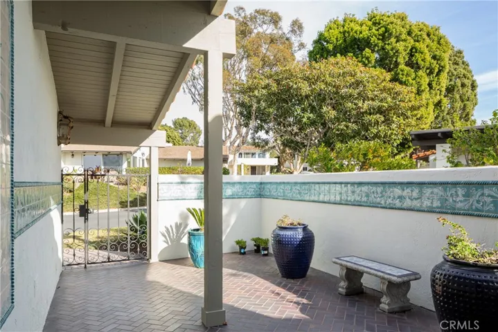 Gated Patio Entry