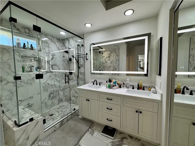 This primary bathroom is amazing!