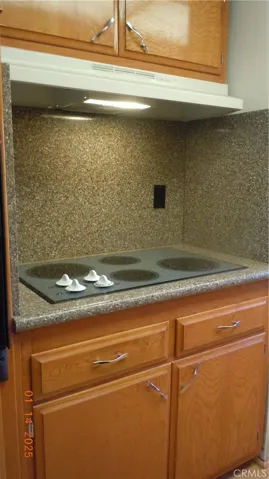 Kitchen cooktop.