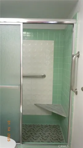 
Interior view of primary shower.