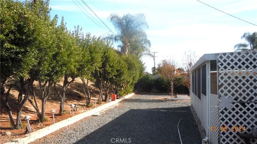Just a portion of the rear yard and a look at the tree-line that provides privacy.