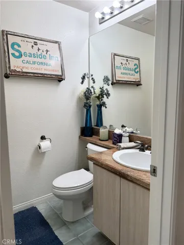 Downstairs powder room