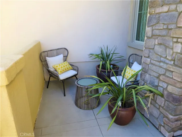 These are photos of the model home so you can have an idea of what to do with it.  Front Patio.