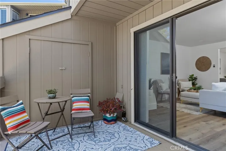 private deck with additional storage