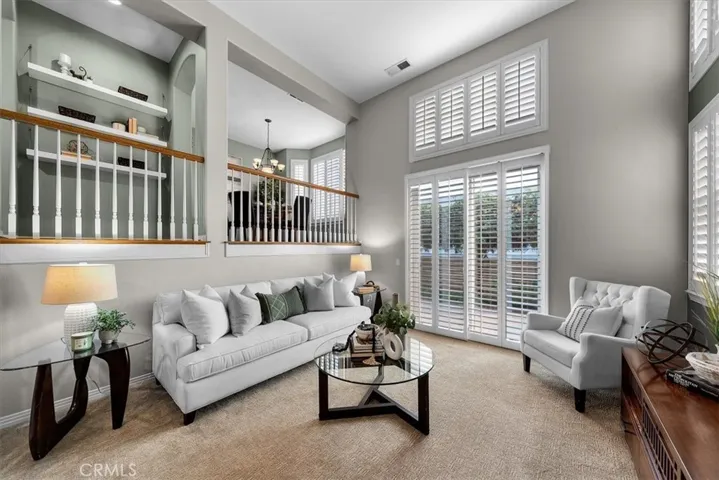 2 story living room