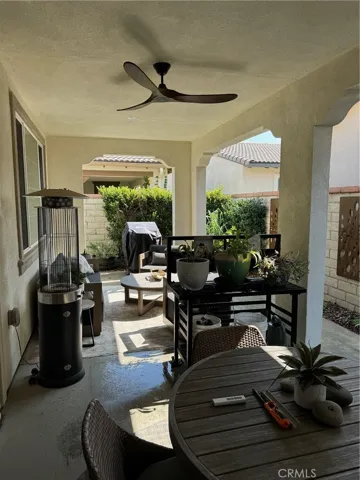 Covered Patio with Custome Ceiling Fan