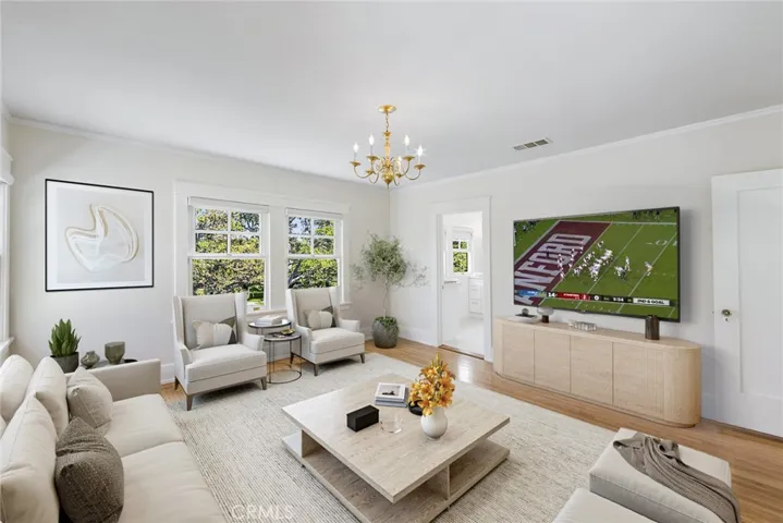 The sitting room adjacent to the Primary Bedroom Suite