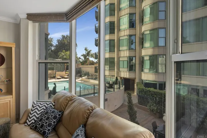 Pool view from the unit