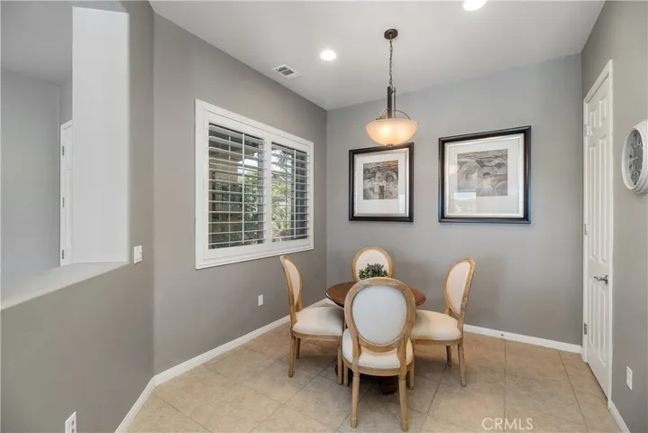 casual in kitchen eating space.