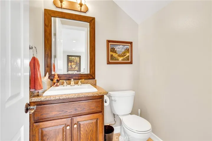 There is a downstairs powder room for the convenience of your guests.