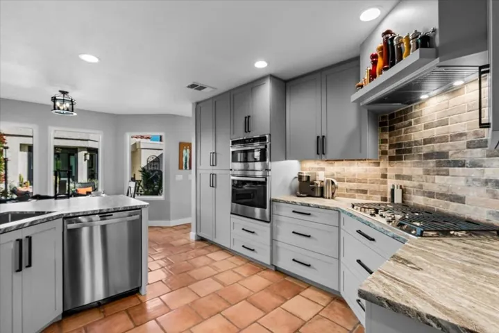 Leather-finish countertops