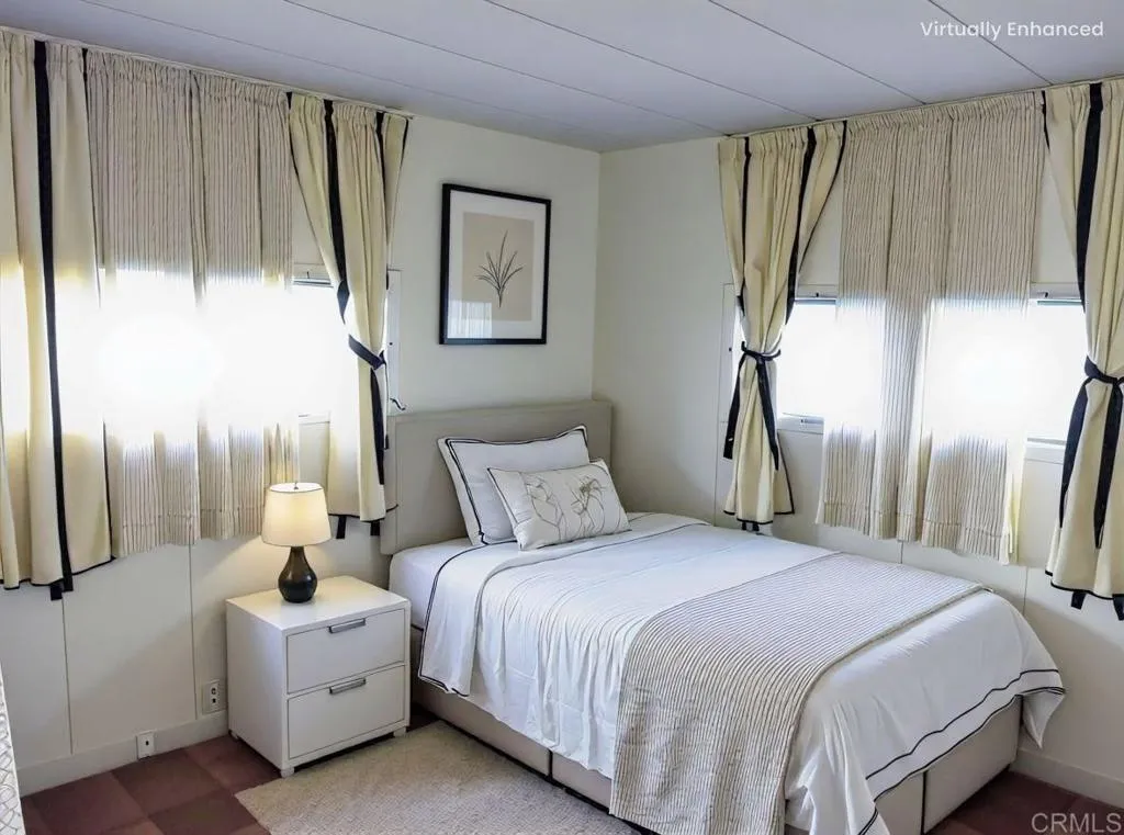 Bedroom ai staging