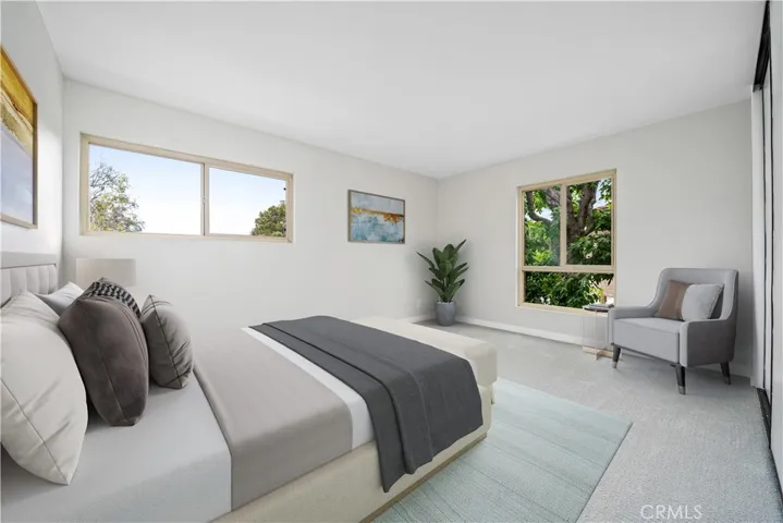 Primary bedroom virtually staged!
