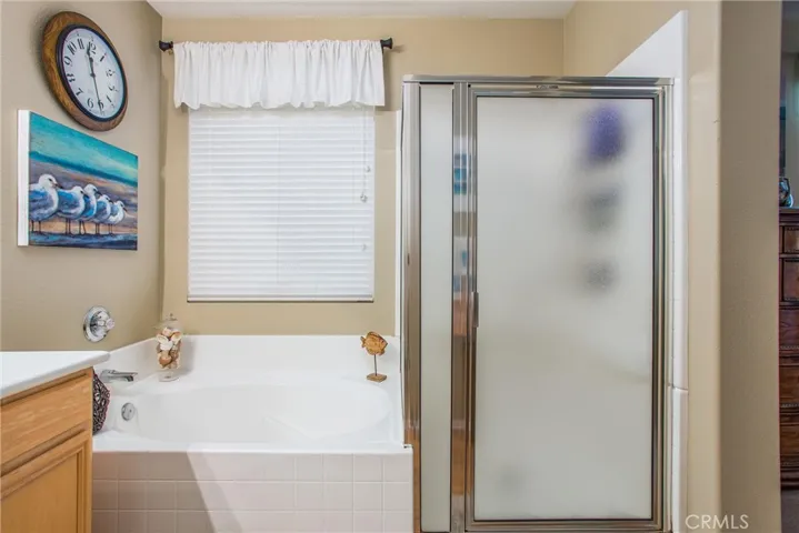 Primary Bathroom of Tub  and Walk-in shower