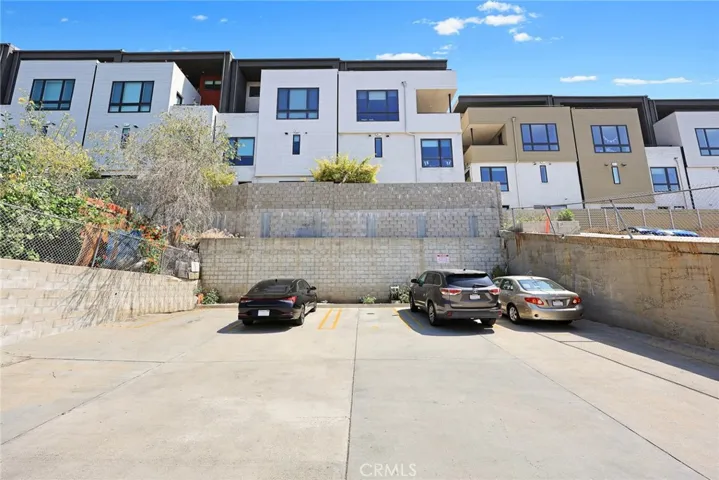 back parking area , $1M+ condos behind
townhome in back