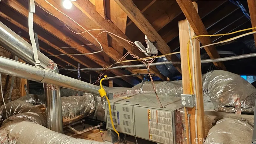 Storage area in attic