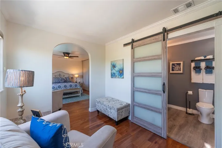 Primary suite. Only bedroom upstairs.